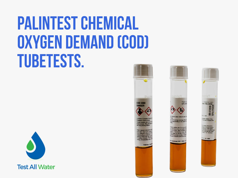 Palintest Chemical Oxygen Demand (COD) Tubetests. 50 - 2000 mg/L O2