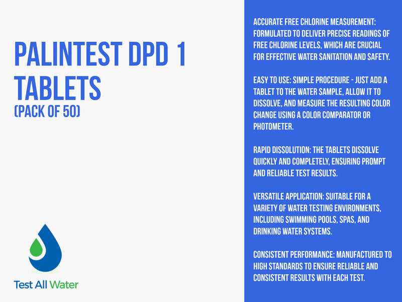 Palintest DPD No 1 Photometer / Comparator Tablets