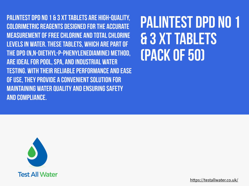 Palintest Chlorine DPD 1 & 3  Extended Tablets