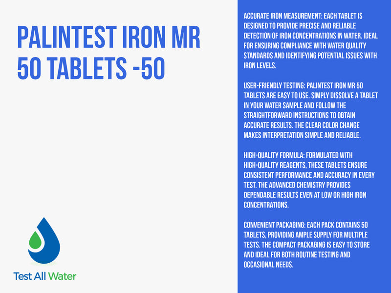 Palintest Iron MR Tablets