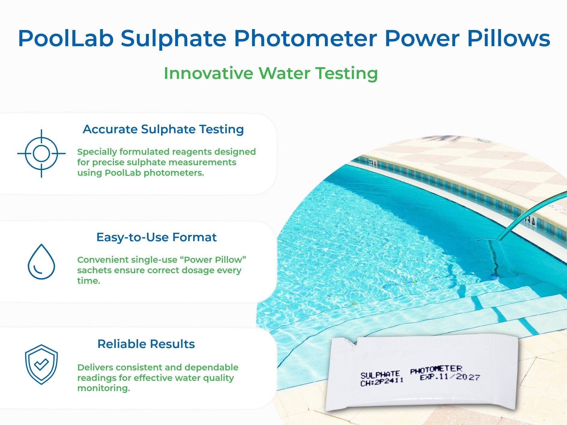 PoolLab Sulphate Photometer Power Pillows