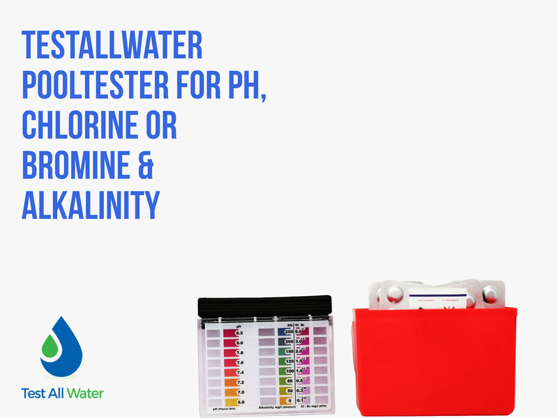 Water-I.D Pooltester for pH, Chlorine or Bromine & Alkalinity