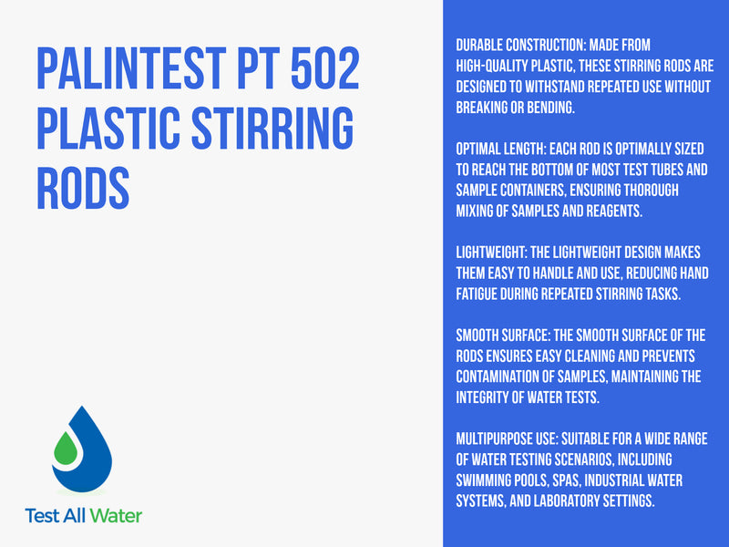 Palintest plastic stirring rod (single rod)