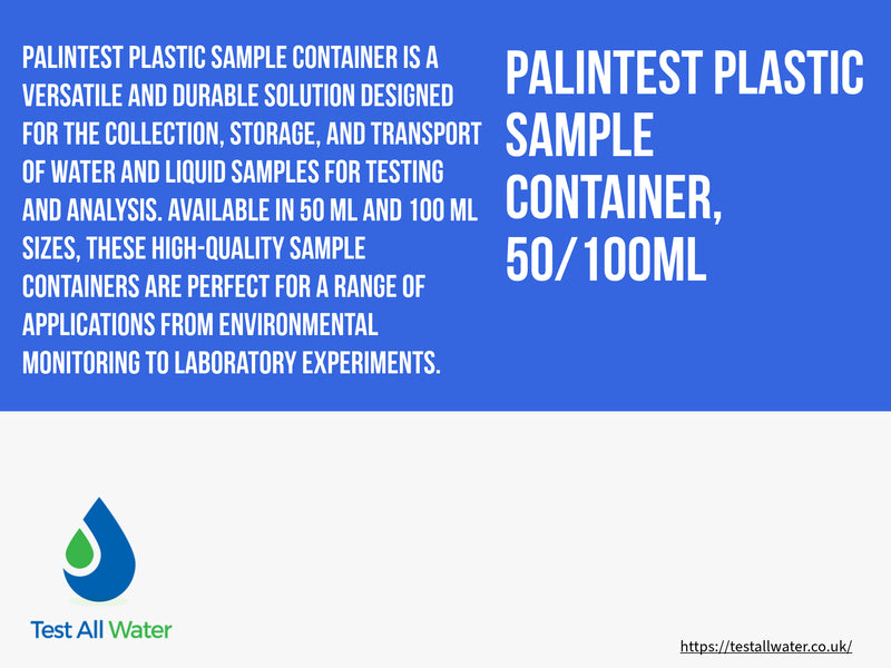 Palintest Plastic Sample Container, 50/100ml