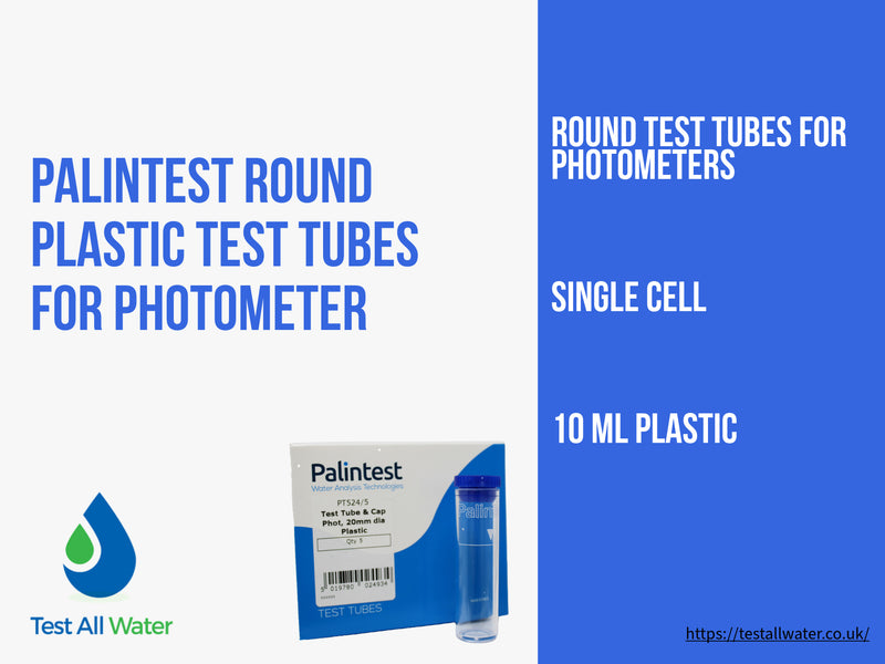 Palintest Round Plastic Test Tubes for Photometer 9 , 25, 7100, 7500