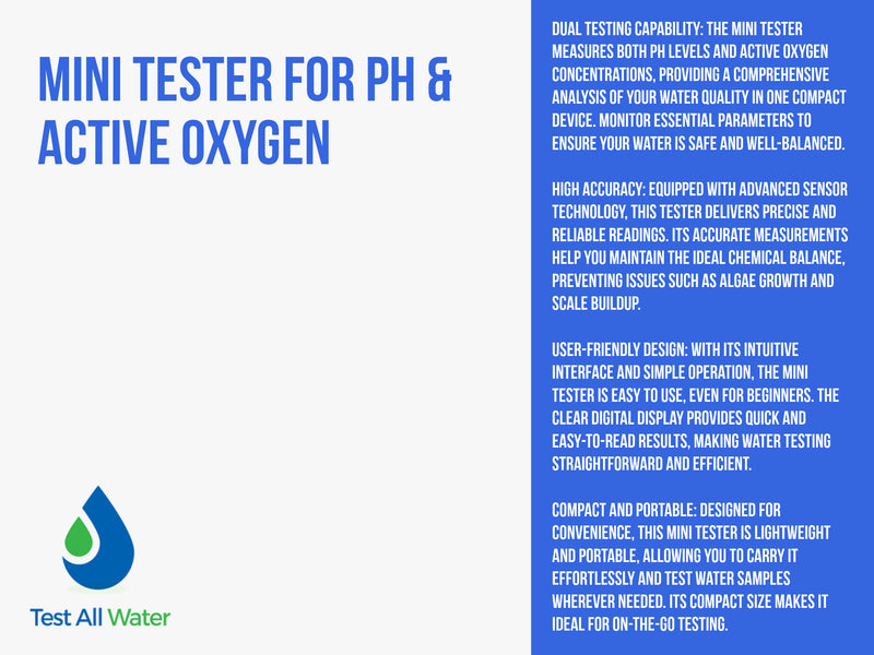 Mini Tester for pH & Active Oxygen