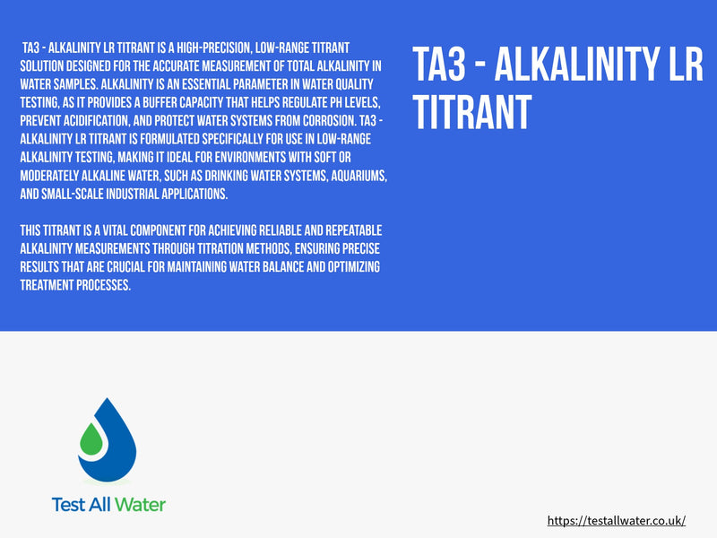 Test All Water TA3 - Alkalinity LR Titrant