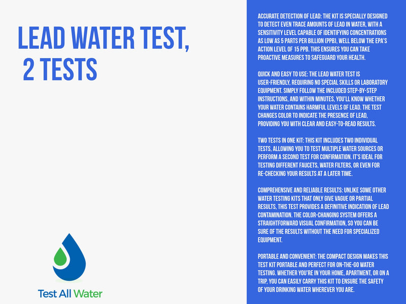 Lead Water Test, 2 tests