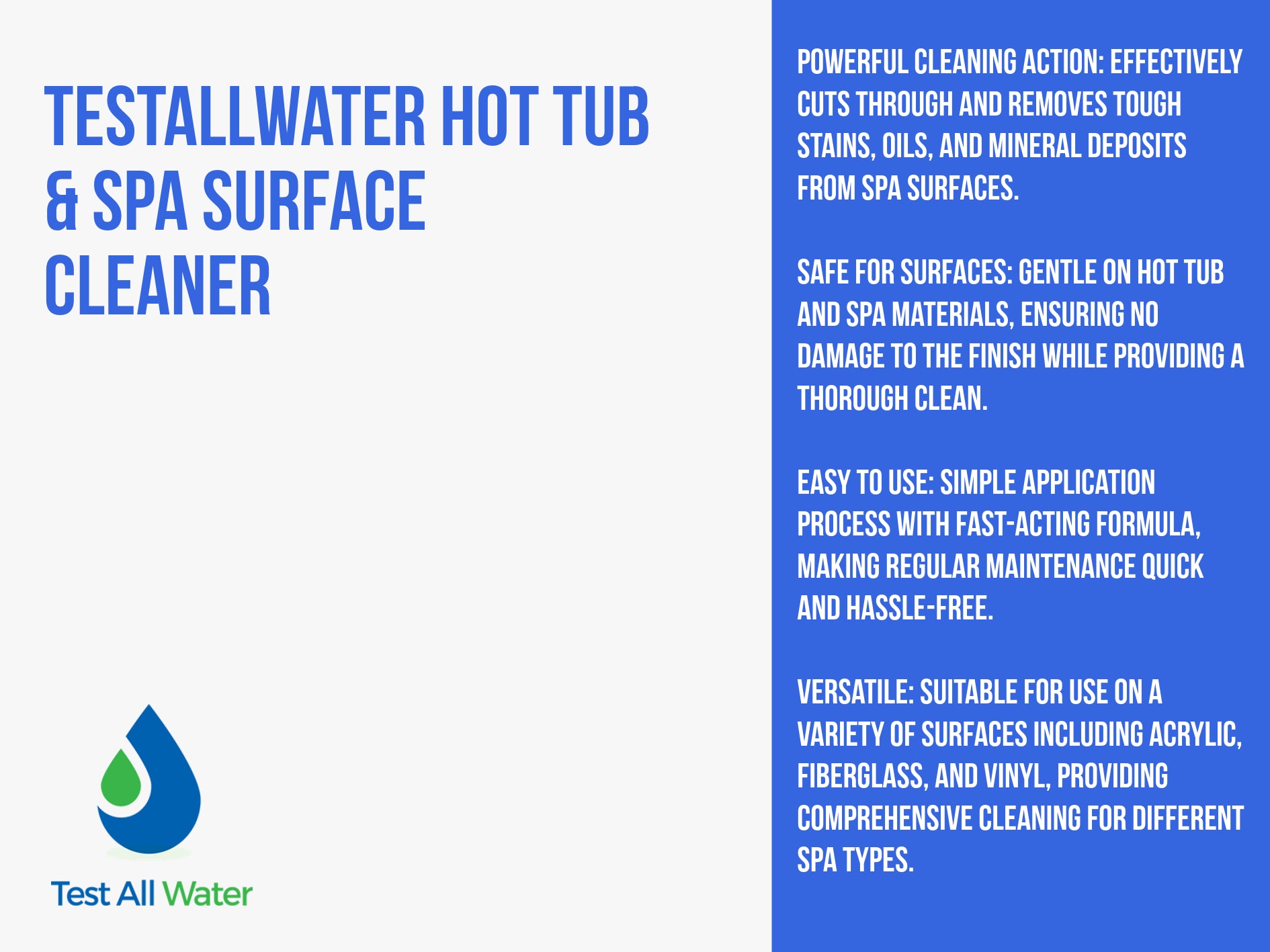 Hot Tub & Spa Surface Cleaner