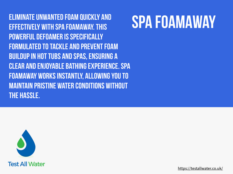 Test All Water Spa FoamAway