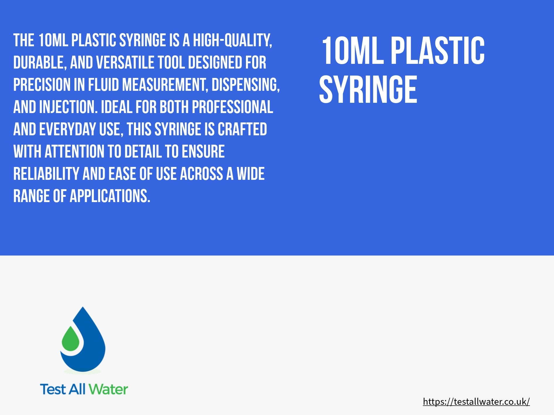 10ml Plastic Syringe