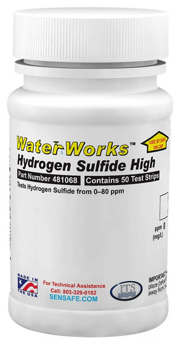 Hydrogen Sulfide High Range 0-80ppm (Bottle of 50 tests)