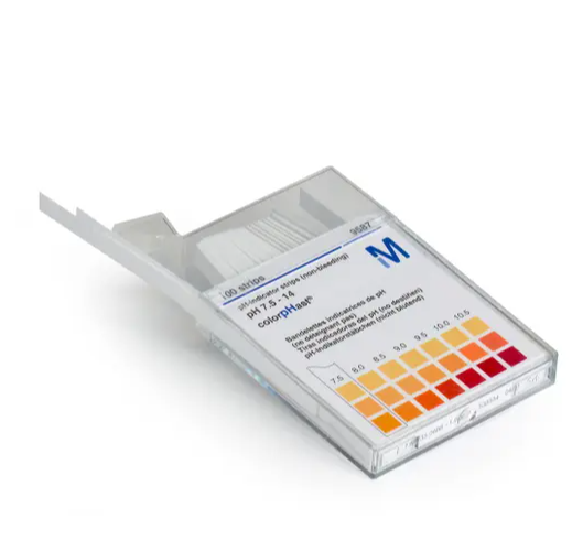 HACH pH Test Strip, 7.5 - 14 pH units, 100 tests