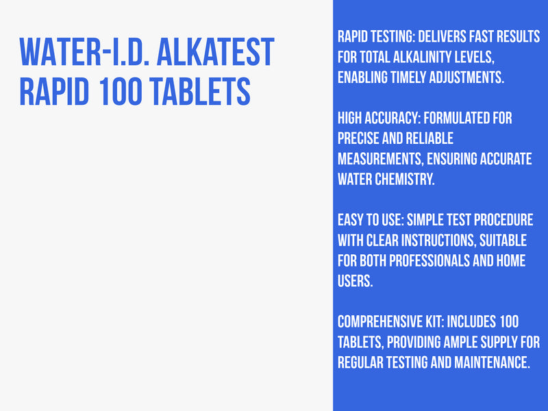 Water-I.D Alkatest Rapid 100 Tablets