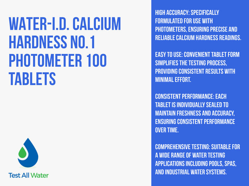 PoolLab Calcium Hardness No.1 Photometer 100 Tablets