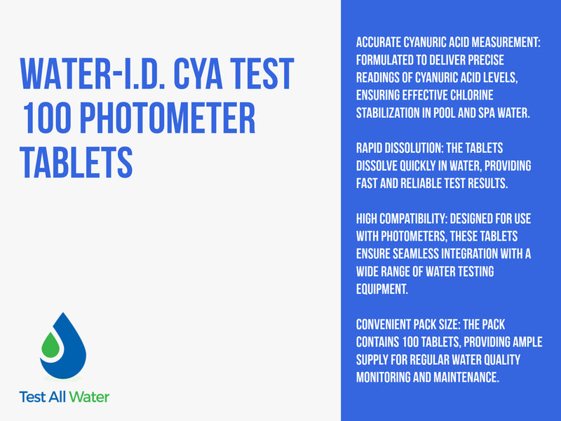 WATER-I.D: CyA Test Tablets