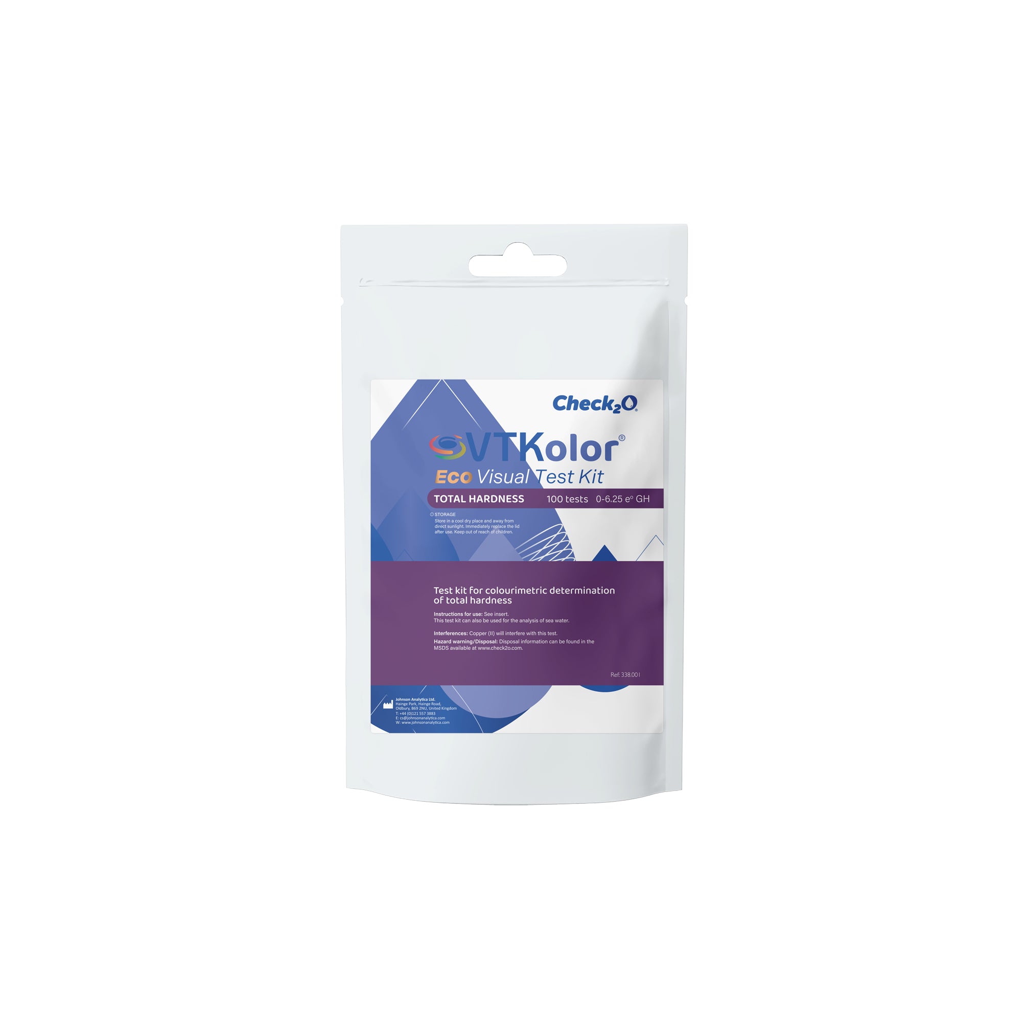 Check₂O VTKolor® Eco Total Hardness