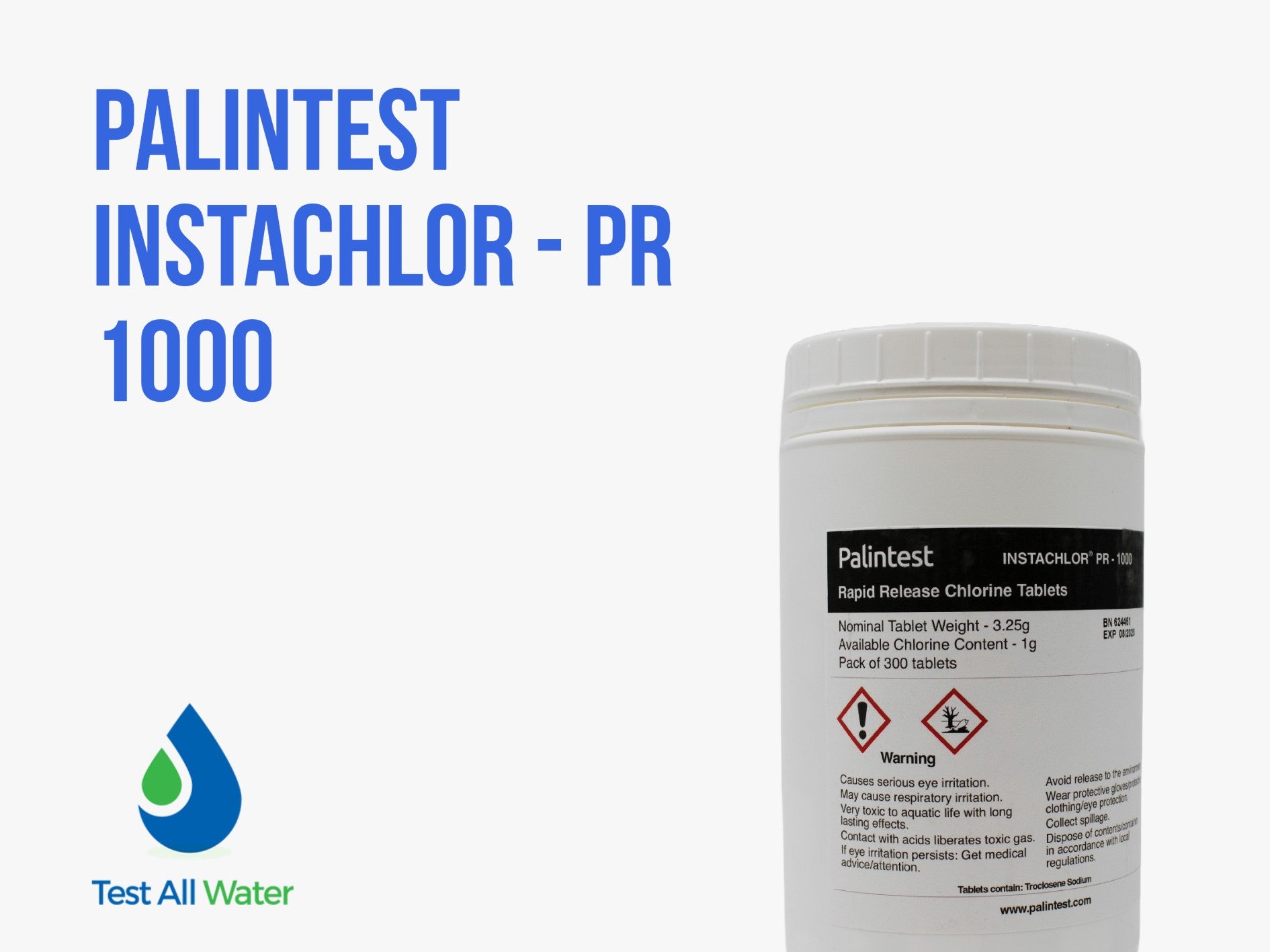 Palintest Instachlor - PR 1000 (1.7 g)