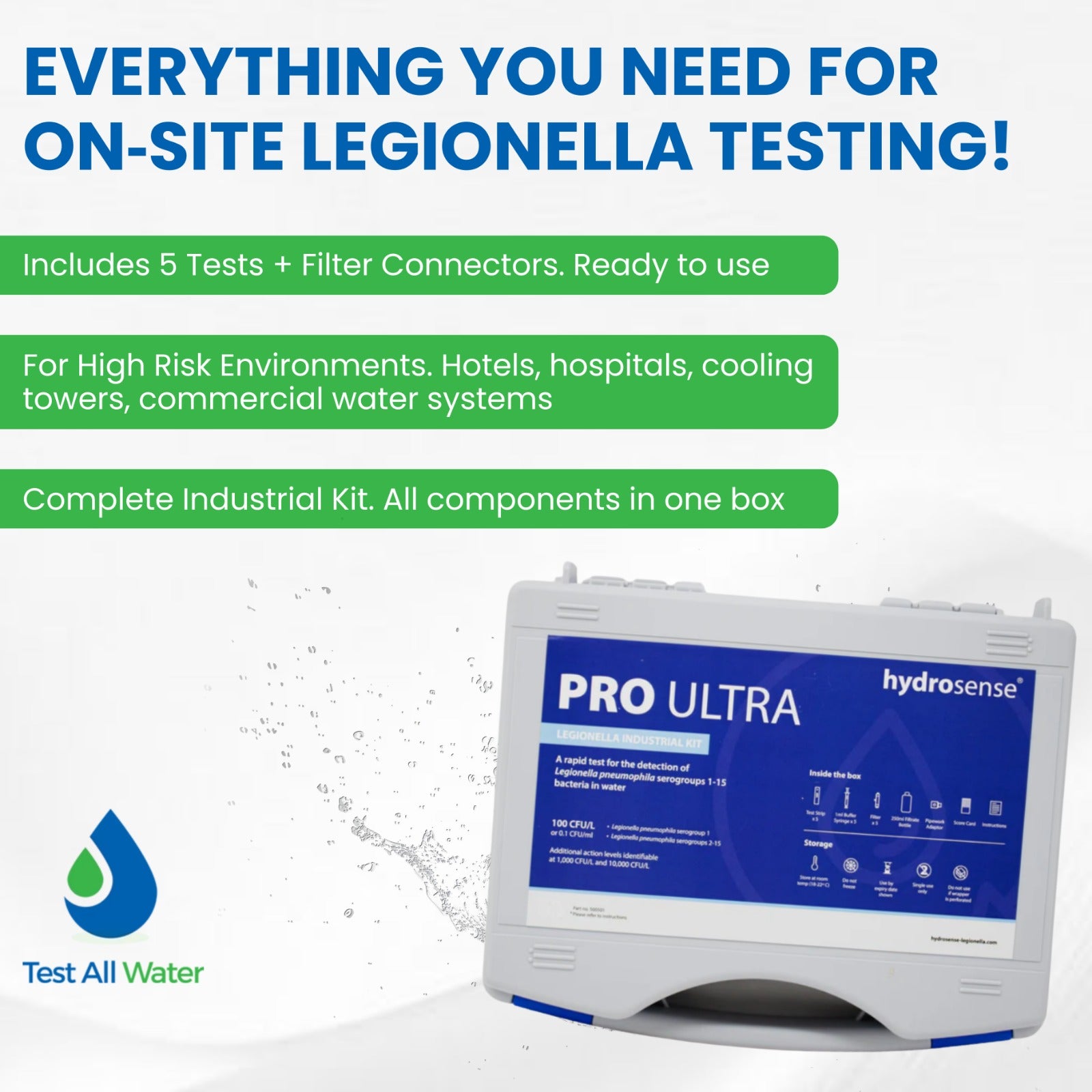 Hydrosense PRO Ultra Legionella Industrial Kit