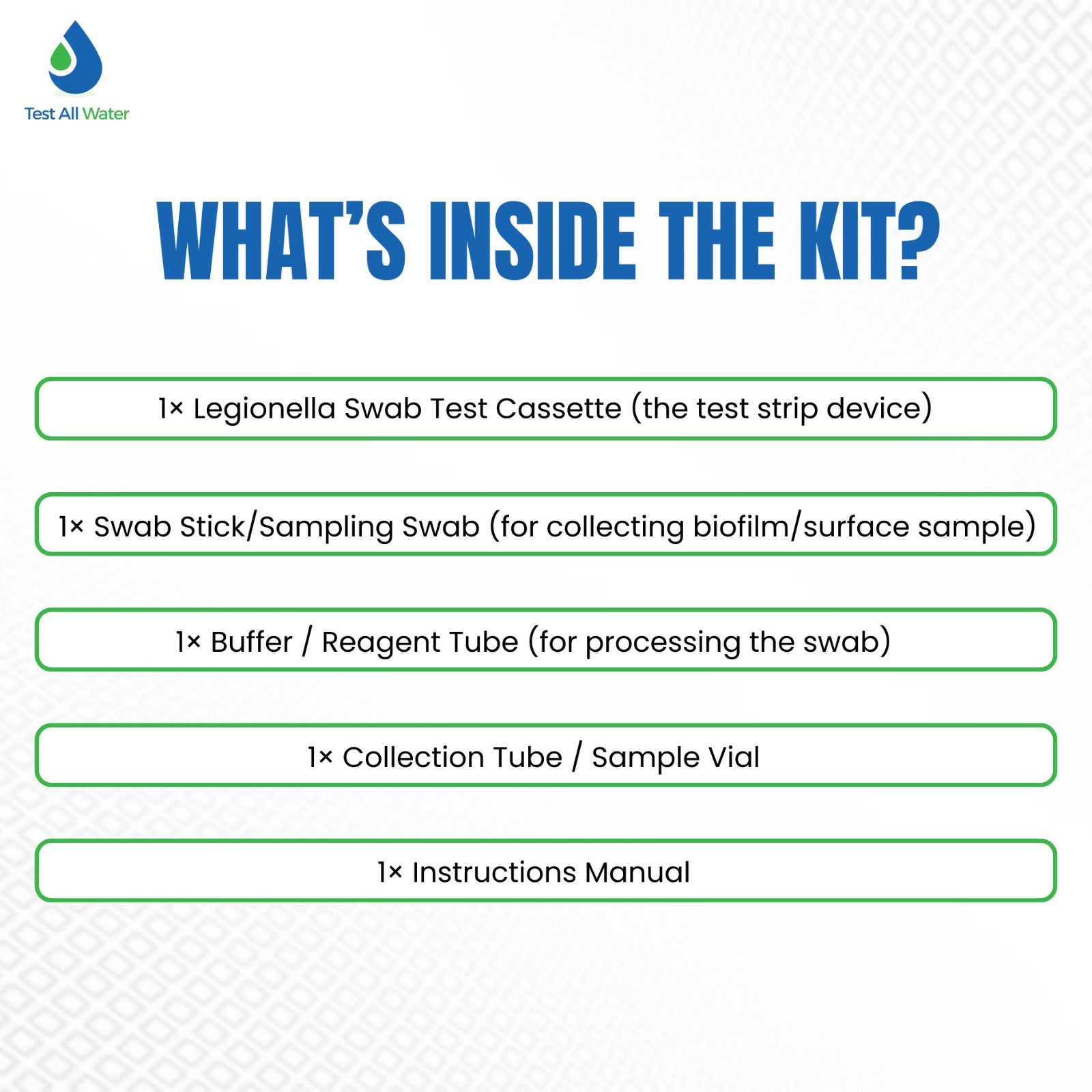 Hydrosense PRO Ultra Legionella Swab Test- Single Use