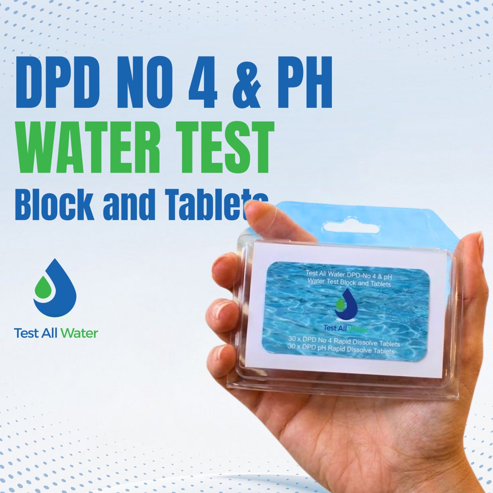 Test All Water DPD No 4 & pH Water Test Block and Tablets