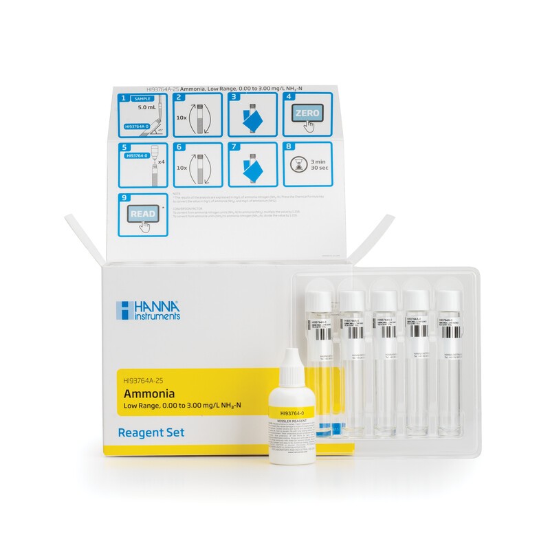 Hanna Instruments HI-93764A-25 Ammonia Low Range Reagent, Nessler Method