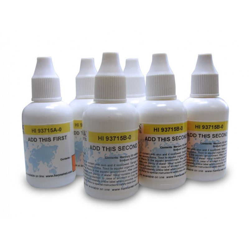 Hanna Instruments HI-93715-03 Ammonia Medium Range Reagent, Nessler Method 300 tests