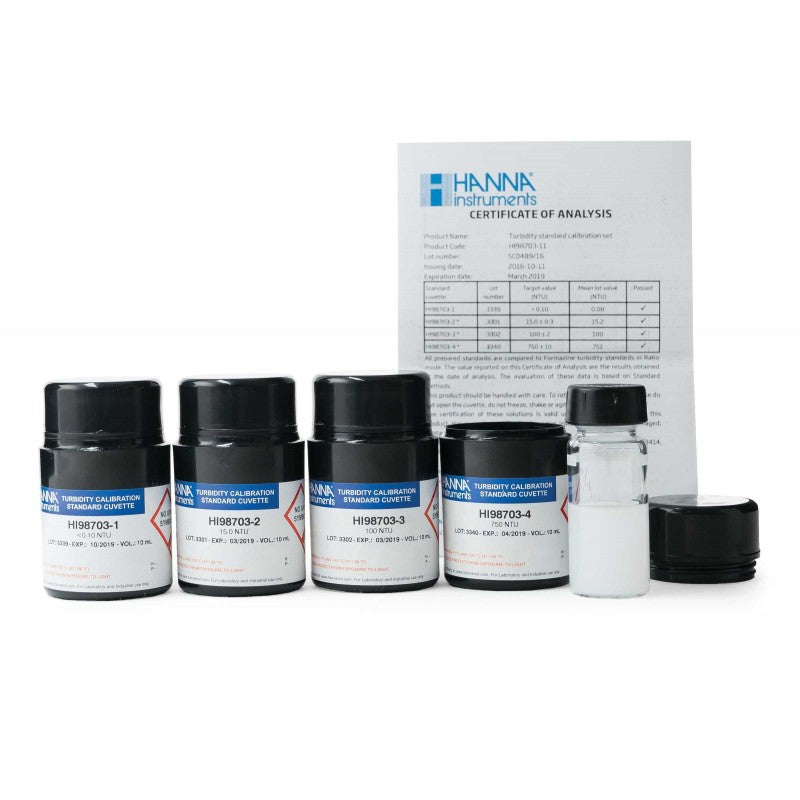 Hanna Instruments HI-98703-11 TURBIDITY CALIBRATION SET FOR HI-98703