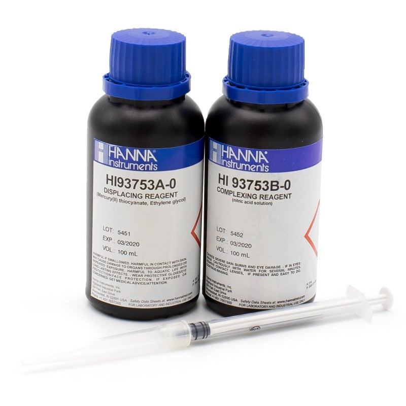 Hanna Instruments HI-93753-03 Chloride, Mercury (II) Thiocyanate Method, 300 tests