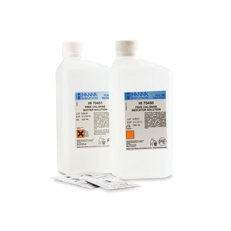 Hanna Instruments HI-70480 Complete Free Chlorine reagent set for PCA series, short term, 500ml