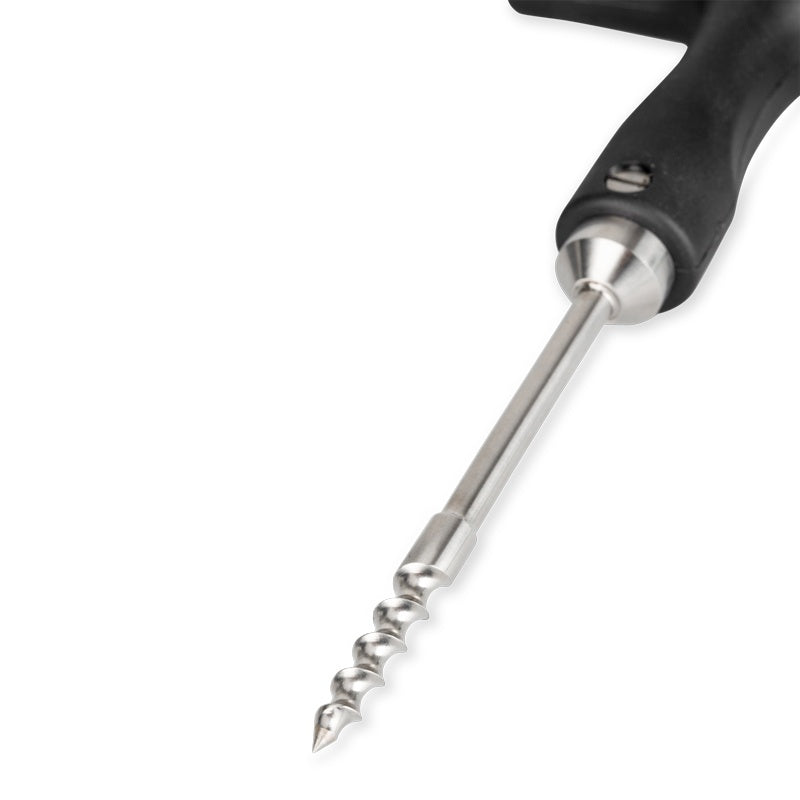 Corkscrew temperature probe