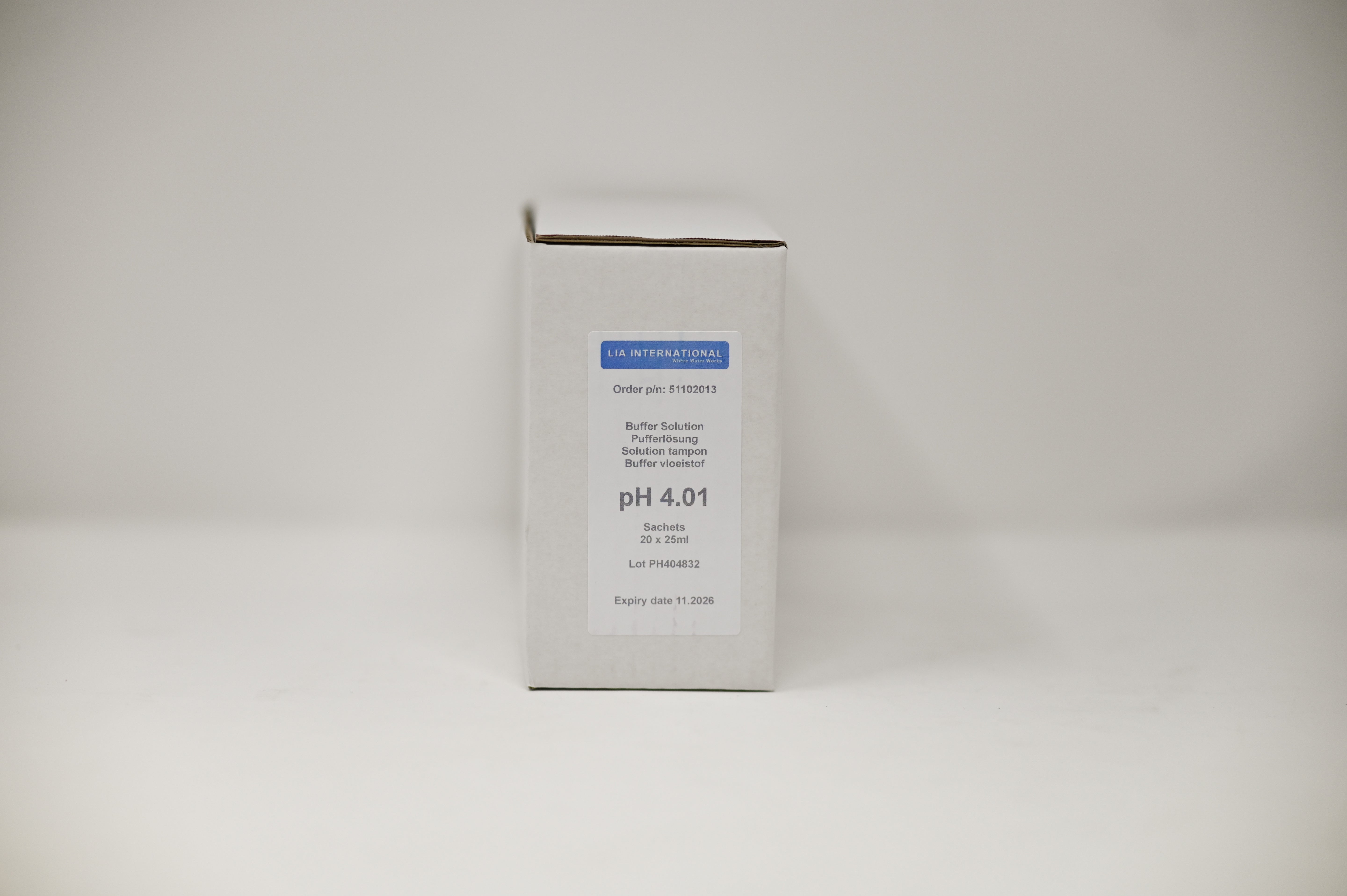 Eutech pH 4.01 buffer sachets (NIST traceable)