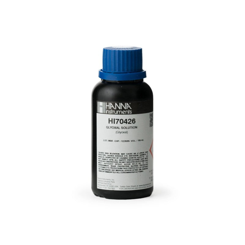 Hanna Instruments HI-70426 Glyoxal Solution Reagent 40%, 100mL