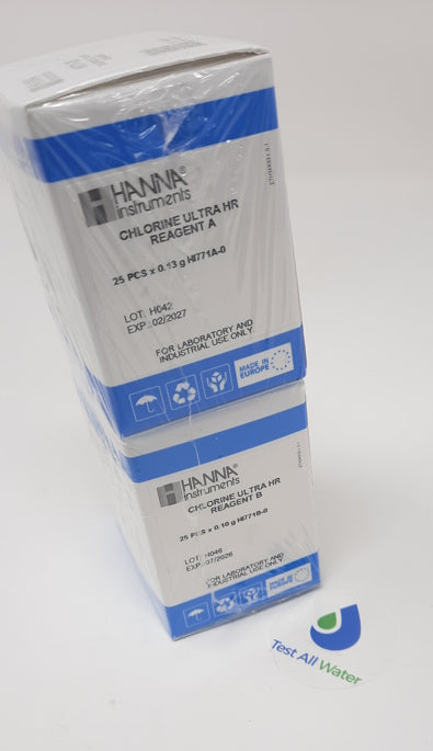 Hanna Instruments HI-771-25 Reagents for HI-771 Chlorine UHR Checker