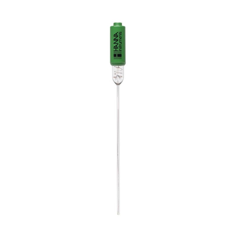 Hanna Instruments HI-1093P Combination pH electrode with extended length and micro bulb, BNC and pin