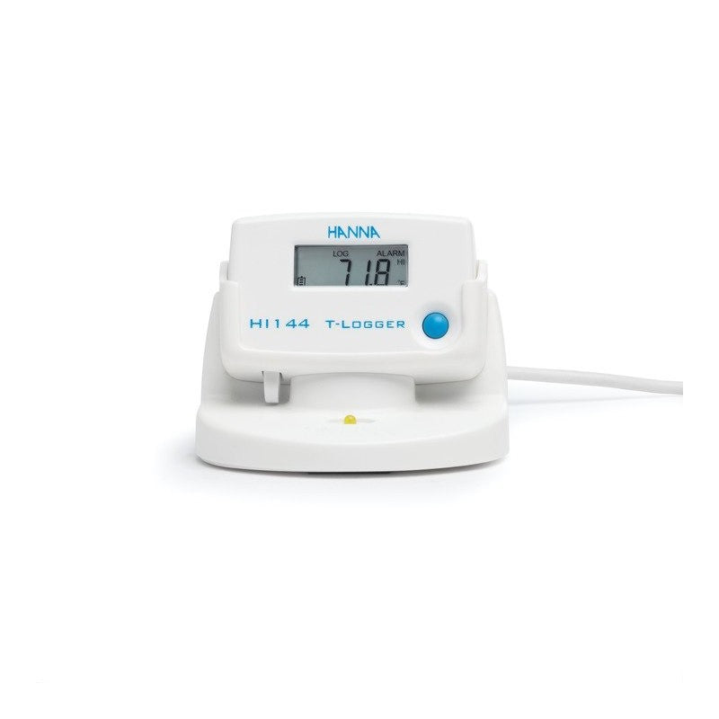 Hanna Instruments HI-144-10 Temperature Logger with USB docking cradle, wall cradle and lock