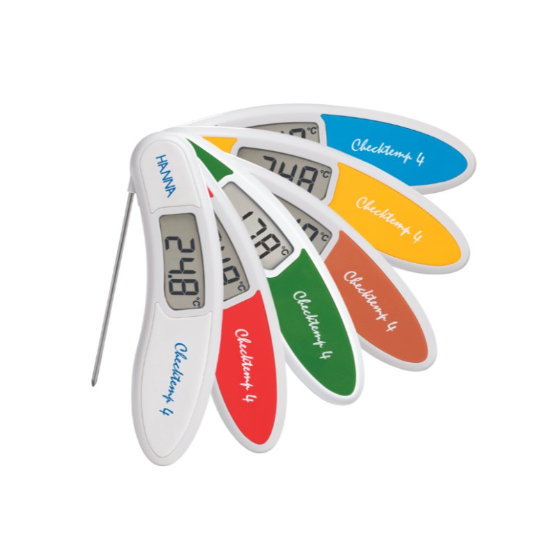Hanna Instruments HI-151-1 Checktemp4® High accuracy red folding thermometer