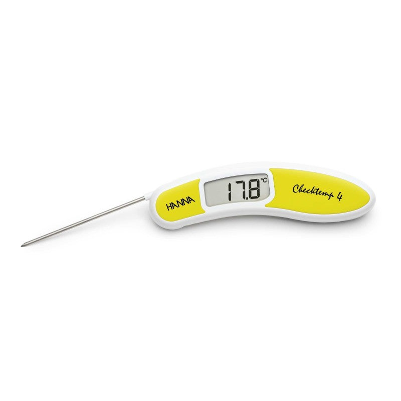 Hanna Instruments HI-151-3 Checktemp4® High accuracy yellow folding thermometer