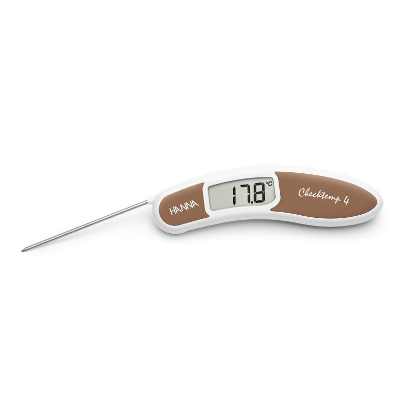 Hanna Instruments HI-151-5 Checktemp4® High accuracy brown folding thermometer