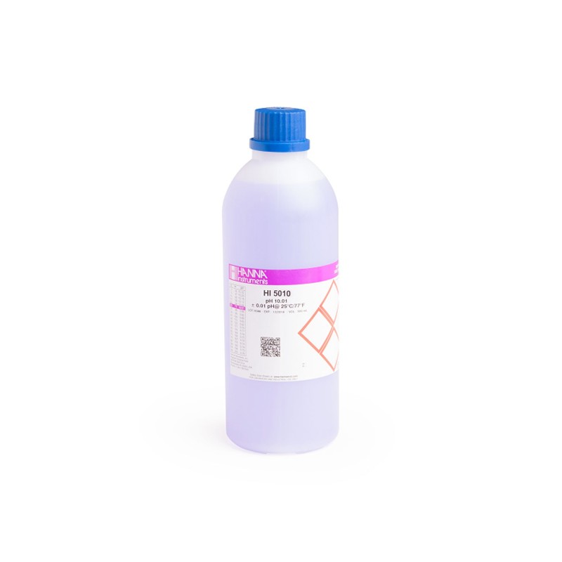 Hanna Instruments HI-5010-V pH10.01 Technical Buffer Solution, 500ml (colour-coded bottle)