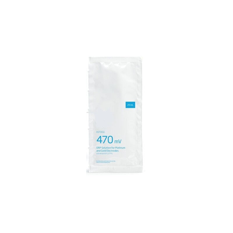 Hanna Instruments HI-70022p 470mV ORP solution sachets for platinum and gold electrodes