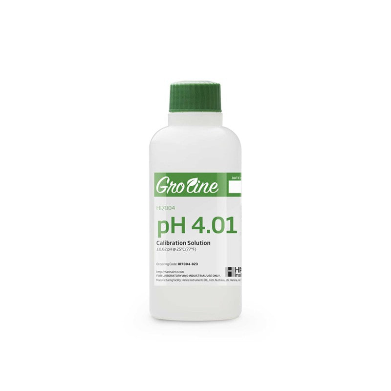Hanna Instruments HI-7004-023 GroLine pH 4.01 Calibration Buffer, 230 mL