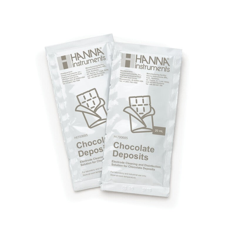 Hanna Instruments HI-700685P Cleaning solution for Chocolate deposits, 25 x 20ml sachets