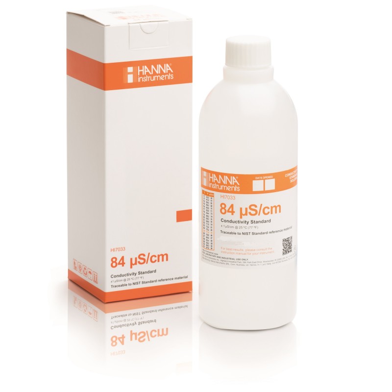 Hanna Instruments HI-7033/1L 84 uS/cm Conductivity Solution, 1 Litre bottle