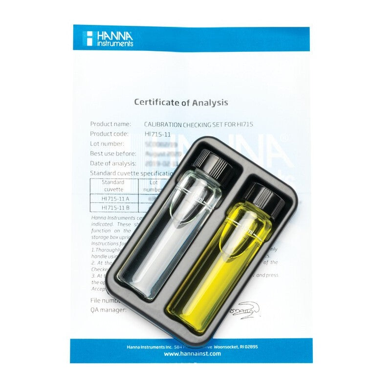 Hanna Instruments HI-715-11 Calibration Check Set for the HI-715 Ammonia Medium Range Checker HC