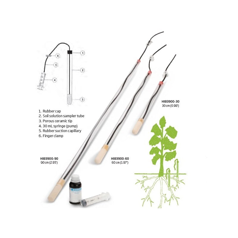 Hanna Instruments HI-83900-30 Suction Lysimeter for root level soil monitoring, 30cm