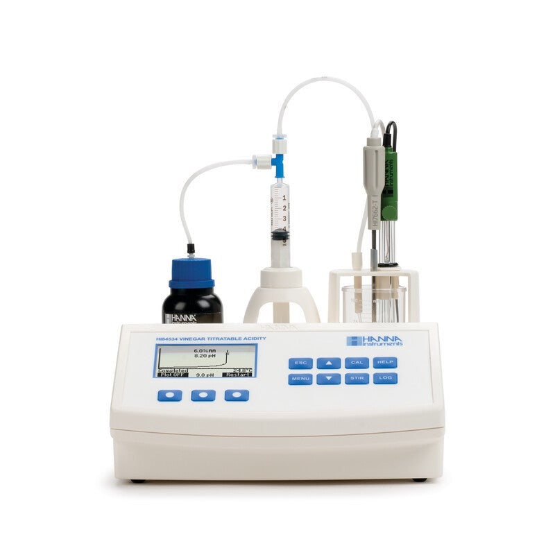 Hanna Instruments HI-84534 Titratable Acidity Titrator and pH Meter for Vinegar