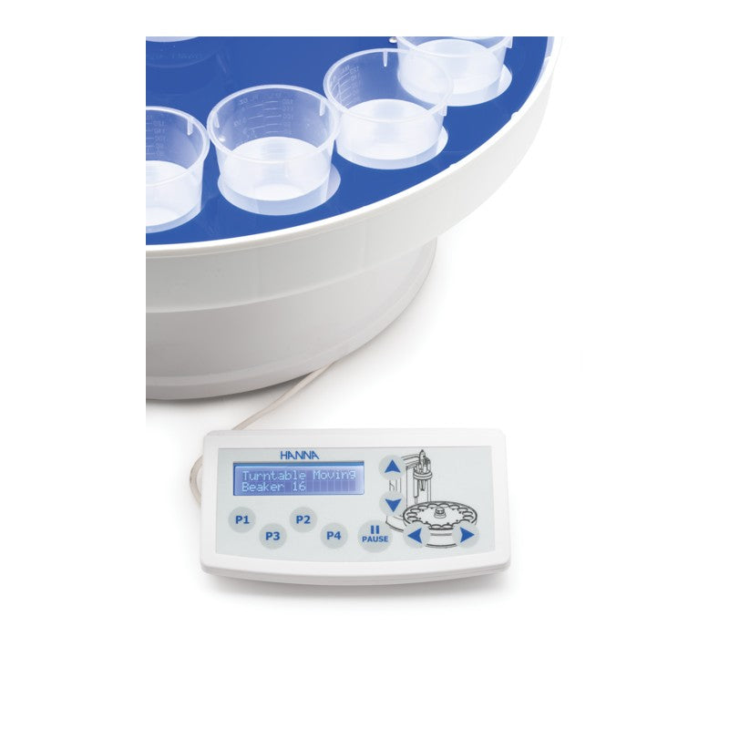 Hanna Instruments HI-922-220 Autosampler with 18 Beaker Tray and Two Peristaltic Pumps