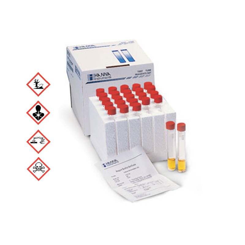 Hanna Instruments HI-94754F-25 COD low range dichromate ISO method with bar code, 25 tests