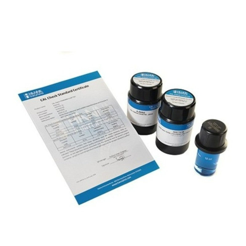 Hanna Instruments HI-97107-11 CAL Check Standards for Disinfectants Multiparameter Photometer - cuvette kit
